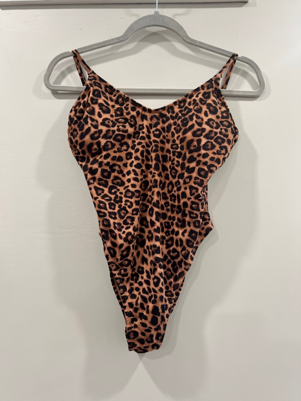 Wild Fable Leopard Print One-Piece Swimsuit - Brown & Black M